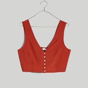 NWT Madewell Gwen Crop Vest Top